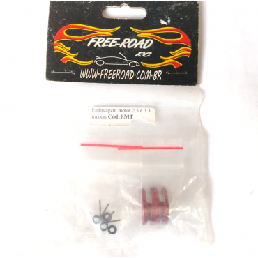 EMBREAGEM SAPATA EM ALUMINIO COM MOLA PARA MOTOR 2.5 E 3.3 TRAXXAS PARA REVO JATO-TMAXX 4TECH RUSTLER FREE ROAD EMT